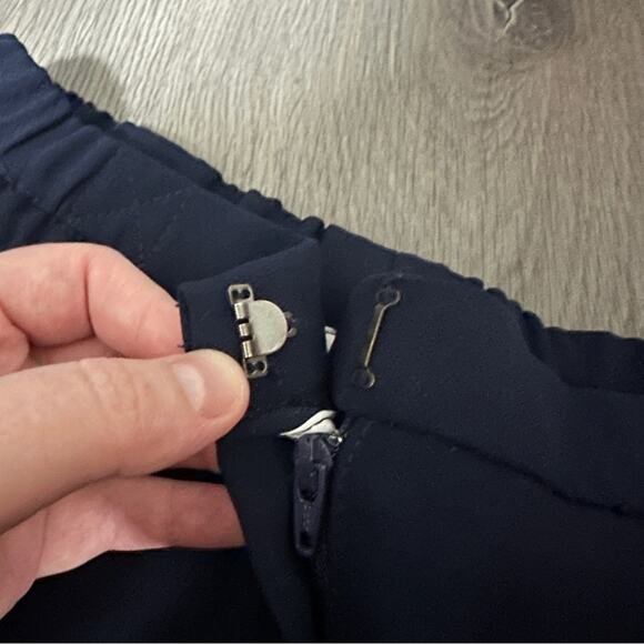 Trina Turk Navy Blue High Rise Skinny‎ Leg Full Length Dress Pants Size 2 - Picture 6 of 10